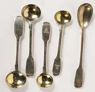 FIVE GEORGIAN STERLING SPOONS