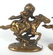 PAIR BRONZE BOOKENDS