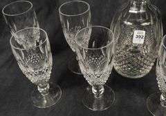 WATERFORD "COLLEEN" DECANTER AND CHAMPAGNE FLUTES
