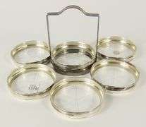 SET STERLING COASTERS