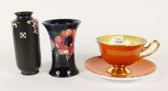 3 PIECES SHELLEY & MOORCROFT