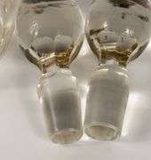 PAIR OF VICTORIAN GLASS DECANTERS