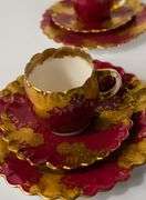 AYNSLEY "8723" BONE CHINA TRIOS