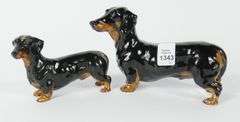 2 DOULTON DACHSHUNDS