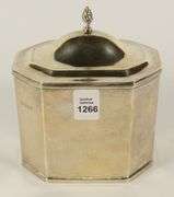 ENGLISH STERLING TEA CADDY