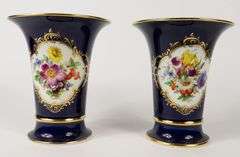 PAIR OF MEISSEN VASES