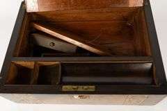 BURL WALNUT LAP DESK