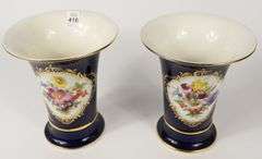 PAIR OF MEISSEN VASES