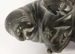 INUIT SOAPSTONE "SEAL" CARVING