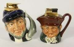 2 ROYAL DOULTON TABLE LIGHTERS