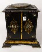 VICTORIAN PAPIER MACHE SEWING BOX