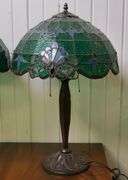 PAIR OF TIFFANY STYLE LAMPS