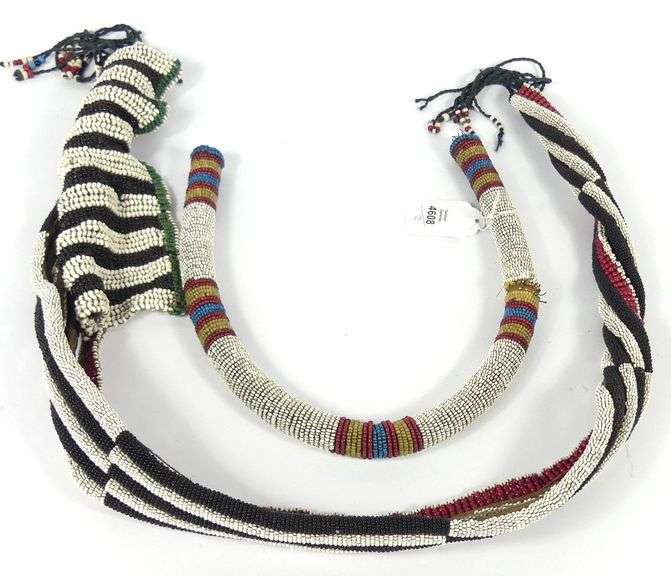 TWO BEADED NECKLACES