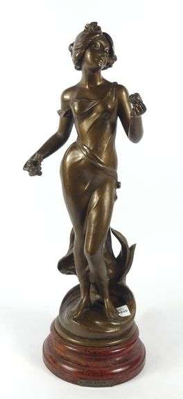 ANTIQUE SPELTER SCULPTURE
