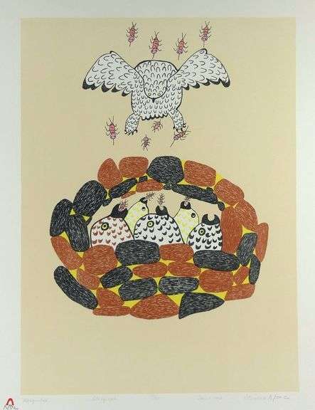 PITSEOLAK LITHOGRAPH