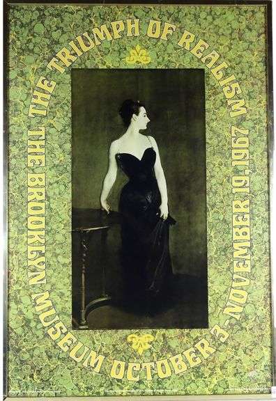 RARE 1967 ART EXHIBITION POSTER "THE TRIUMPH OF REALISM"