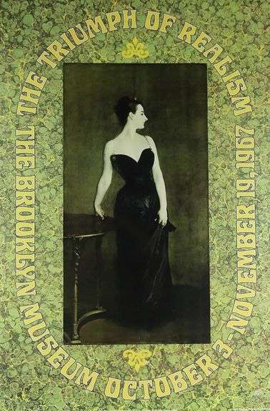 RARE 1967 ART EXHIBITION POSTER "THE TRIUMPH OF REALISM"