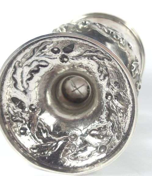 STERLING SILVER CUP WITH GILT INTERIOR