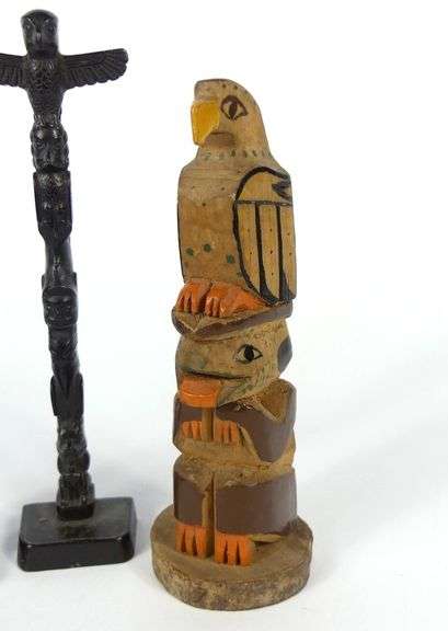 THREE TOTEM POLES