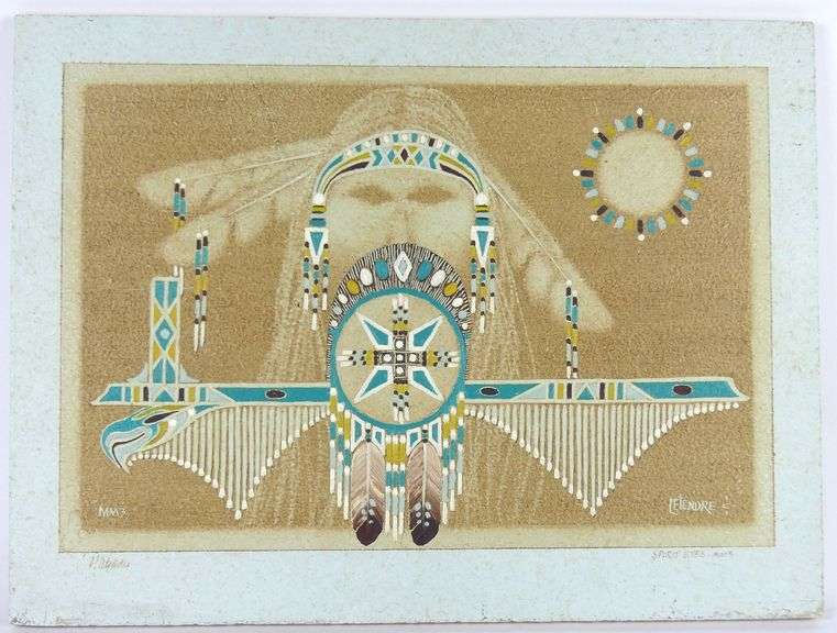 SAND PAINTING BY HENRY LETENDRE