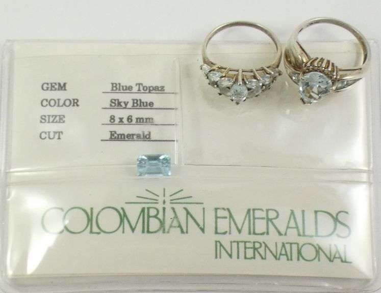 TOPAZ GEMSTONE & RINGS