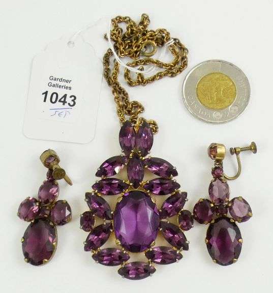 ANTIQUE NECKLACE & EARRINGS