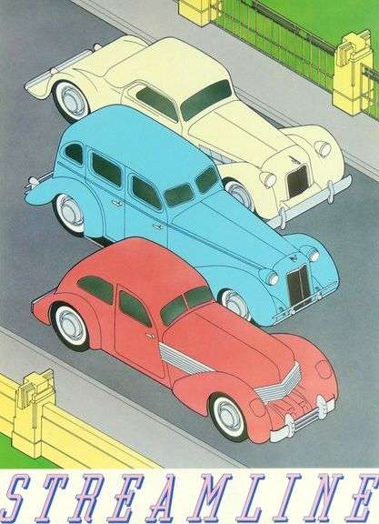 PAIR ART DECO STYLE PRINTS
