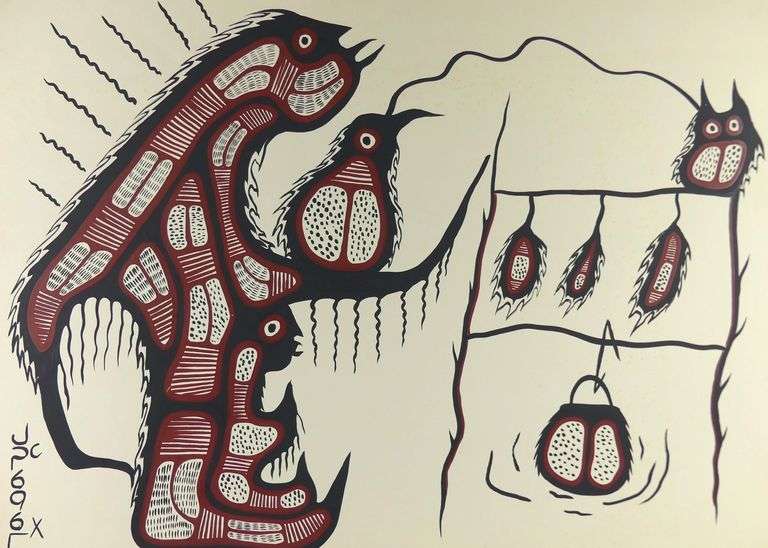 TWO ACRYLICS BY JOSHIM KAKEGAMIC