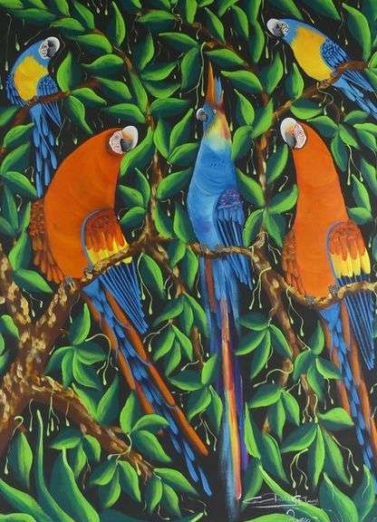 LARGE OIL ON CANVAS