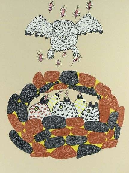 PITSEOLAK LITHOGRAPH