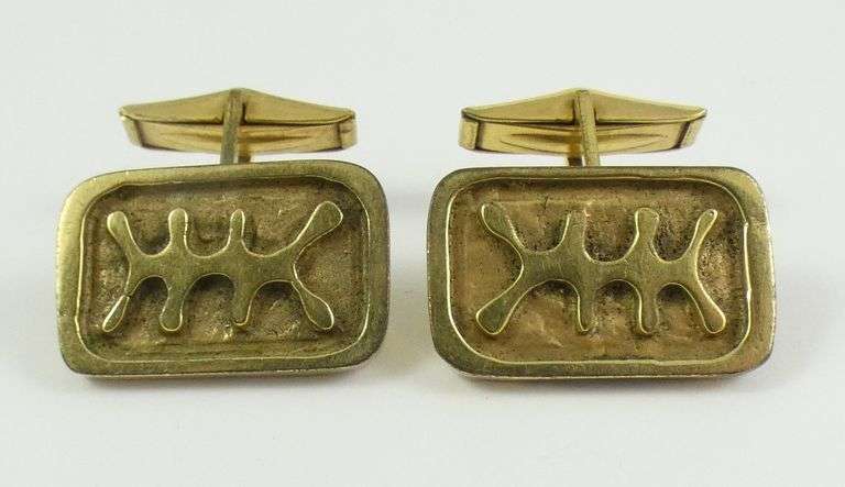 PAIR MODERNIST DESIGN CUFFLINKS