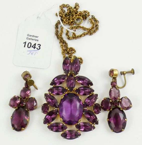 ANTIQUE NECKLACE & EARRINGS