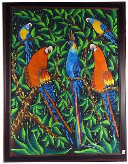 LARGE OIL ON CANVAS