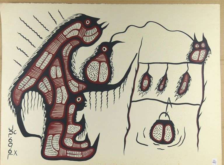 TWO ACRYLICS BY JOSHIM KAKEGAMIC