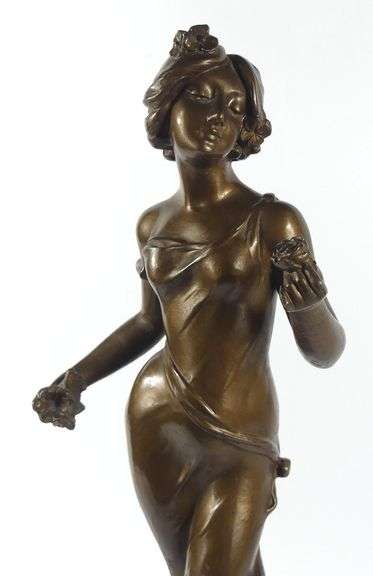 ANTIQUE SPELTER SCULPTURE