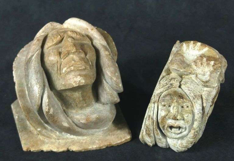 TWO INDIGENOUS STONE CARVINGS