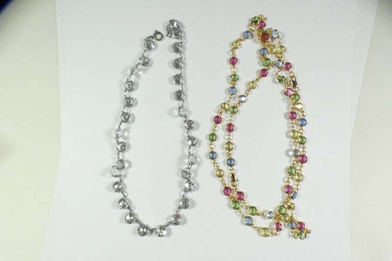 5 AUSTRIAN CRYSTAL NECKLACES