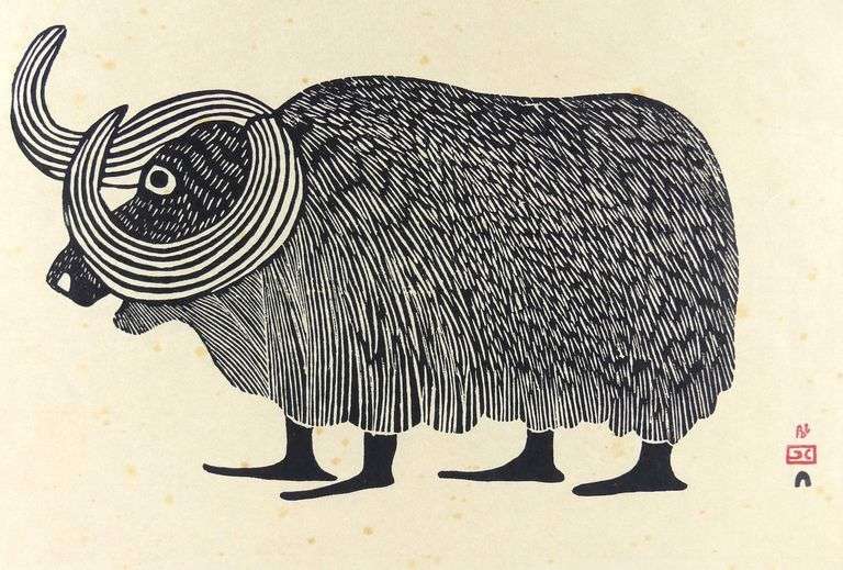 1963 STONECUT PRINT