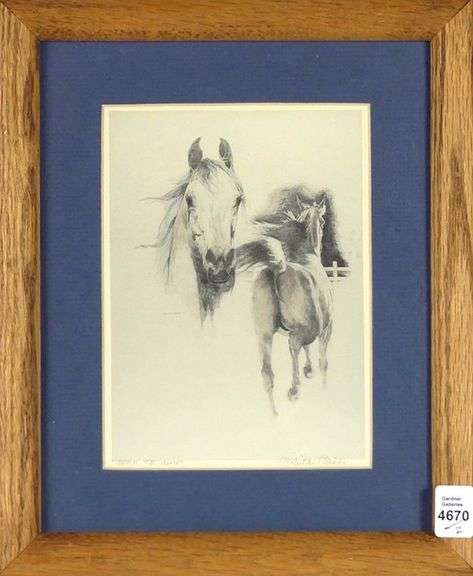 TWO FRAMED PRINTS
