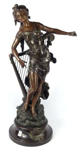 IMPRESSIVE SPELTER SCULPTURE