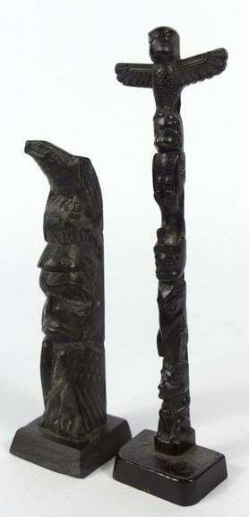 THREE TOTEM POLES