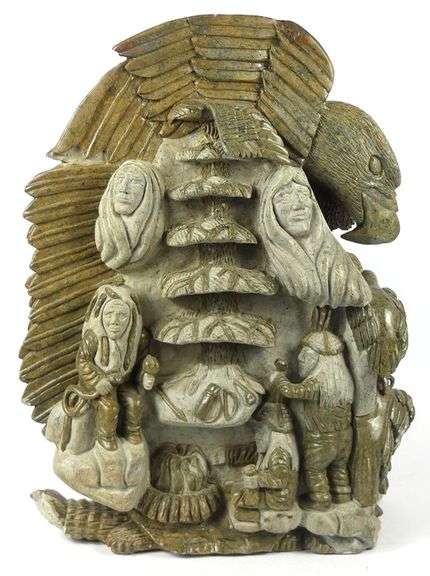 MAJOR STONE CARVING BY DELL WARNER