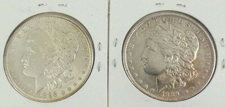2 U.S. SILVER DOLLARS