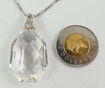 EDWARDIAN QUARTZ PENDANT NECKLACE