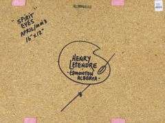 SAND PAINTING BY HENRY LETENDRE