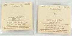 2 GRADED CANADIAN SILVER DOLLARS