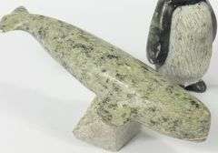 THREE INUIT STONE CARVINGS