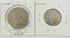 2 CANADIAN ERROR COINS