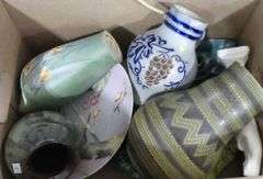 POTTERY INCLUDING LAMP