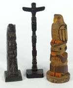 THREE TOTEM POLES